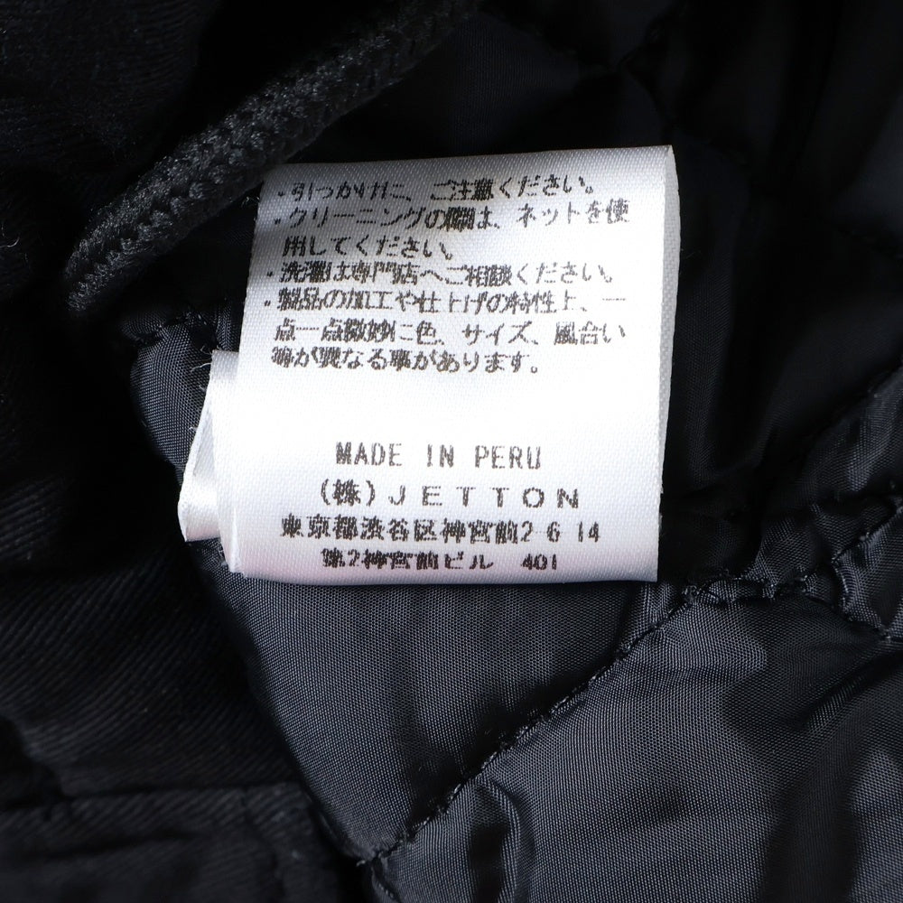 WILLY CHAVARRIA(ウィリーチャバリア) マルチポケット 6B 中綿 ジップアップ ジャケット ブラック