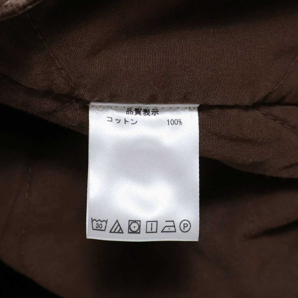 WILLY CHAVARRIA(ウィリーチャバリア) コーデュロイカラー ダブルポケット 中綿 ジップアップ ワークジャケット ブラウン