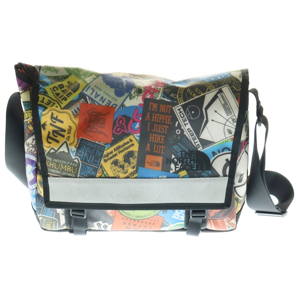 THE NORTH FACE(ザノースフェイス) 総柄 ロゴプリント メッセンジャーバッグ ショルダーバッグ マルチカラー NM81704