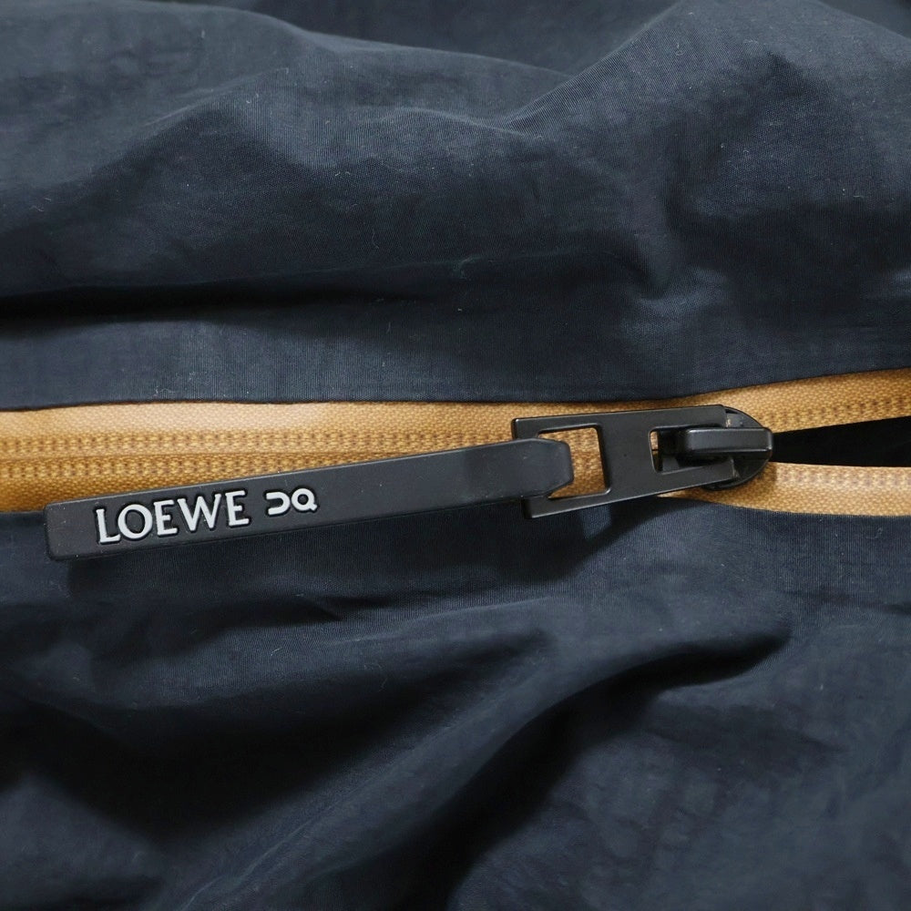 LOEWE(ロエベ) ×ON Puffer Jacket オン ロゴデザイン ナイロン パファー ジップアップ フーデッドジャケット パーカー ネイビー 1ME12660553