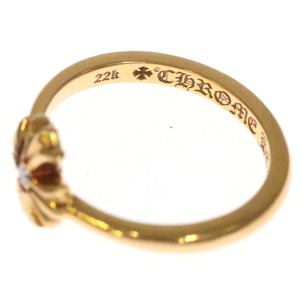 CHROME HEARTS(クロムハーツ) 22K BUBBLGM CH PLS DIA 22KバブルガムCHプラス 1ダイヤ ゴールドリング