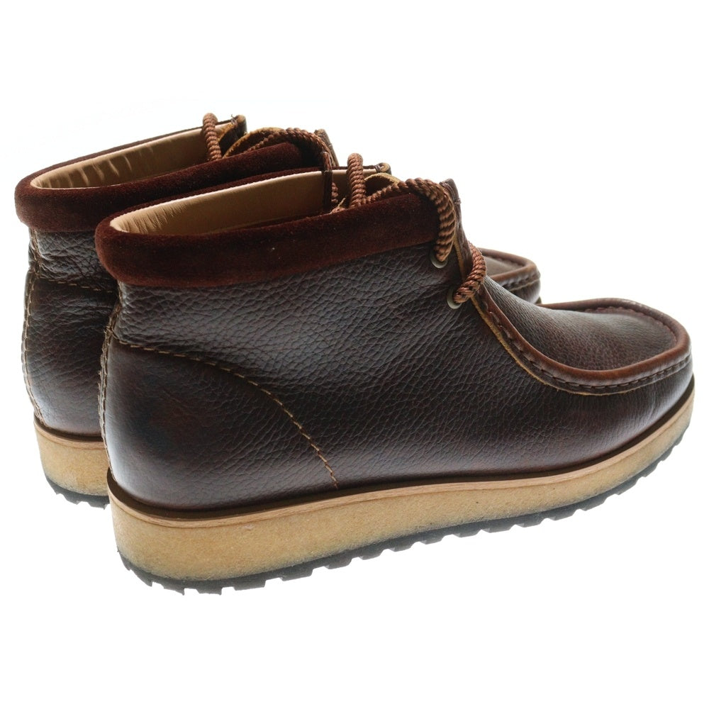 Clarks(クラークス) WALLABEE SCOUT ワラビー スカウト レザーモカシンブーツ ブラウン UK9/27cm 26178204