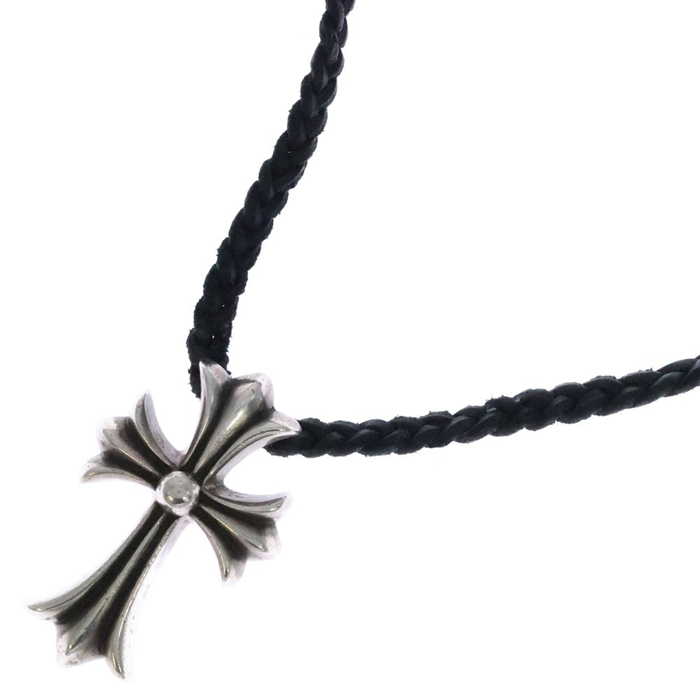 CHROME HEARTS(クロムハーツ) CH CRS SMLスモールCHクロス BC ボロチップブレイド ネックレス シルバー BCA220