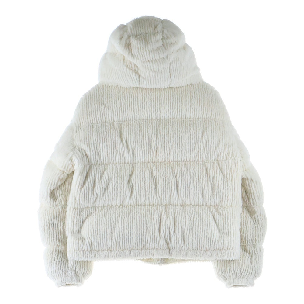 MONCLER(モンクレール) 22AW DAOS ダオス スナップボタン ブラッシュド フーデットダウンジャケット ホワイト レディース H20931A00146