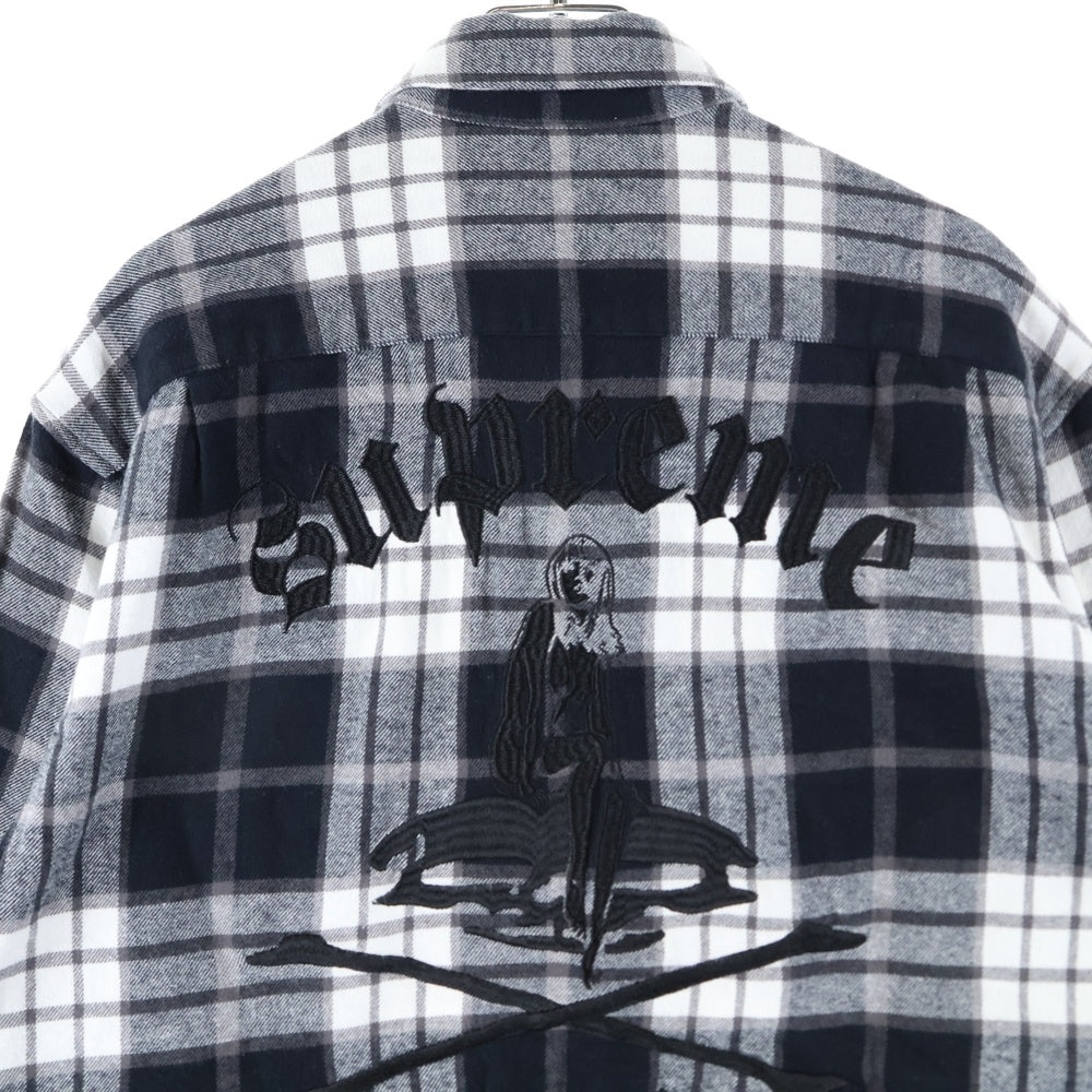 SUPREME(シュプリーム) 21SS ×HYSTERIC GLAMOUR Plaid Flannel Shirt ヒステリックグラマー プレイド フランネル長袖シャツ ブラック/ホワイト