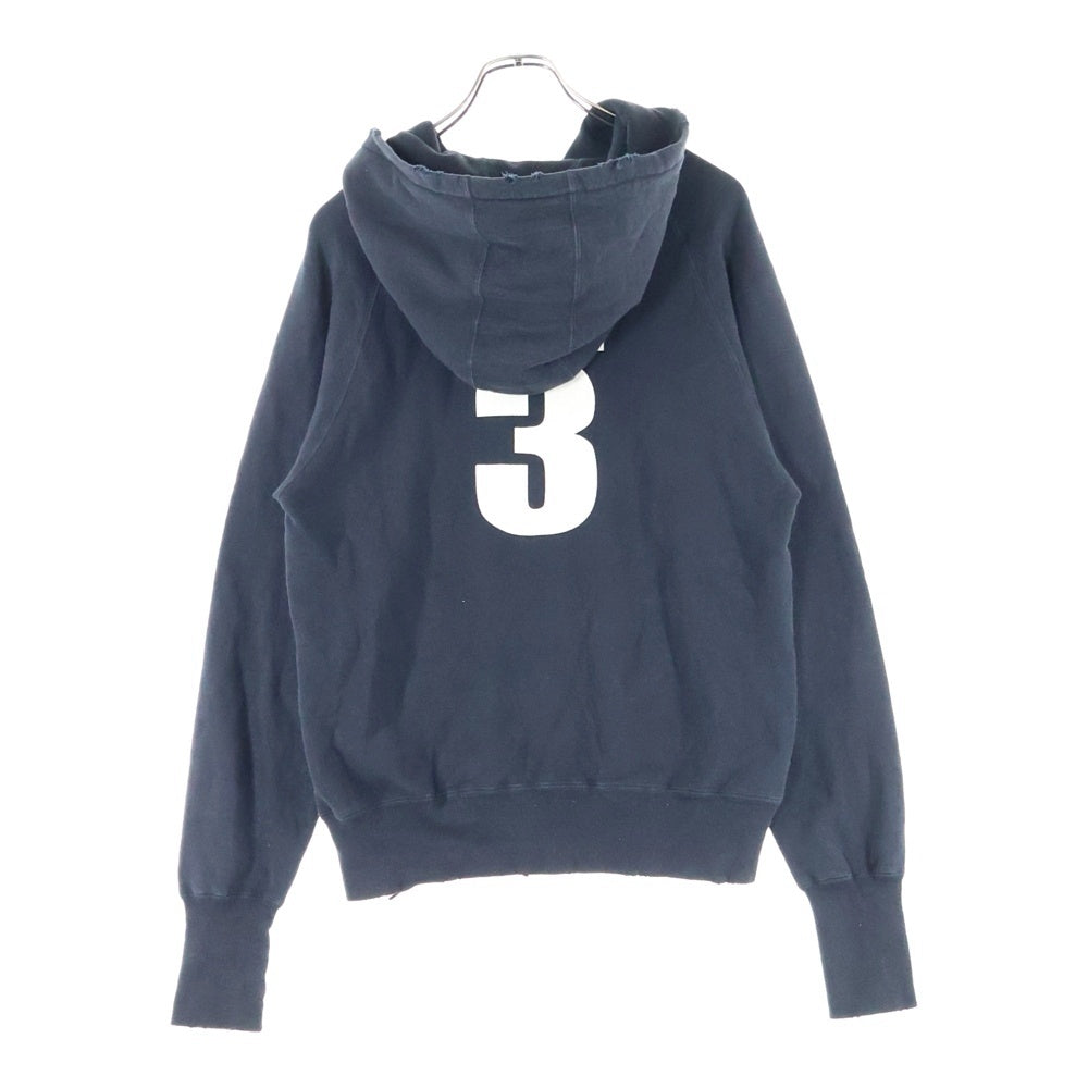 T.M.T(ティーエムティー) YOURS フロントロゴデザイン カンガルーポケット フーデッド スウェット パーカー ブラック