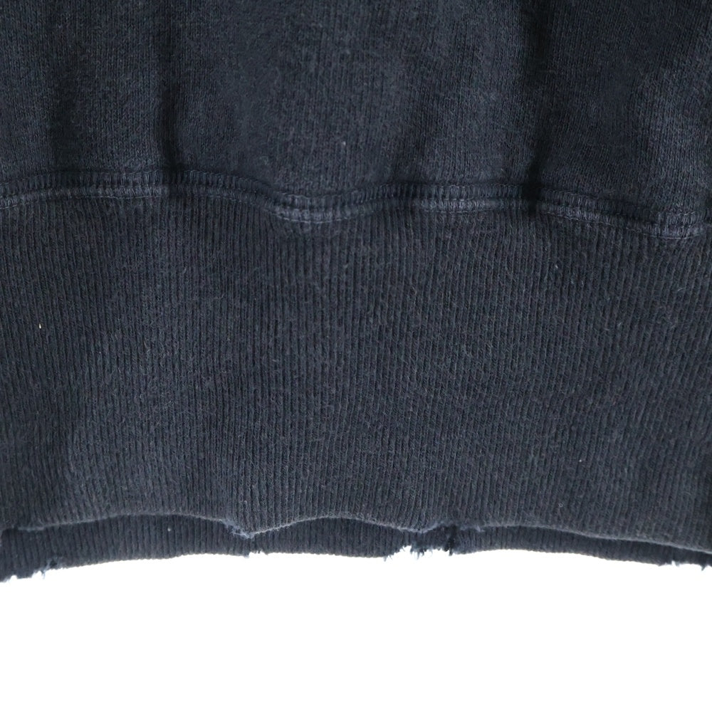 T.M.T(ティーエムティー) YOURS フロントロゴデザイン カンガルーポケット フーデッド スウェット パーカー ブラック