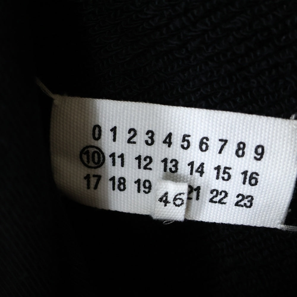 Maison Margiela(メゾンマルジェラ) 20AW DIAGONAL PAINT EFFECT HOODIE ダイアゴナル ペイント エフェクト フーデッド スウェット パーカー ブラック/ホワイト