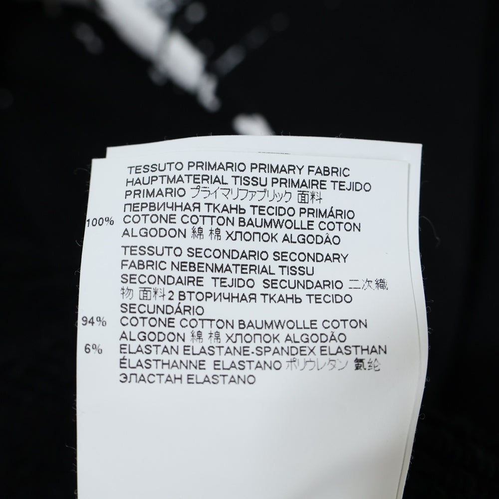 Maison Margiela(メゾンマルジェラ) 20AW DIAGONAL PAINT EFFECT HOODIE ダイアゴナル ペイント エフェクト フーデッド スウェット パーカー ブラック/ホワイト