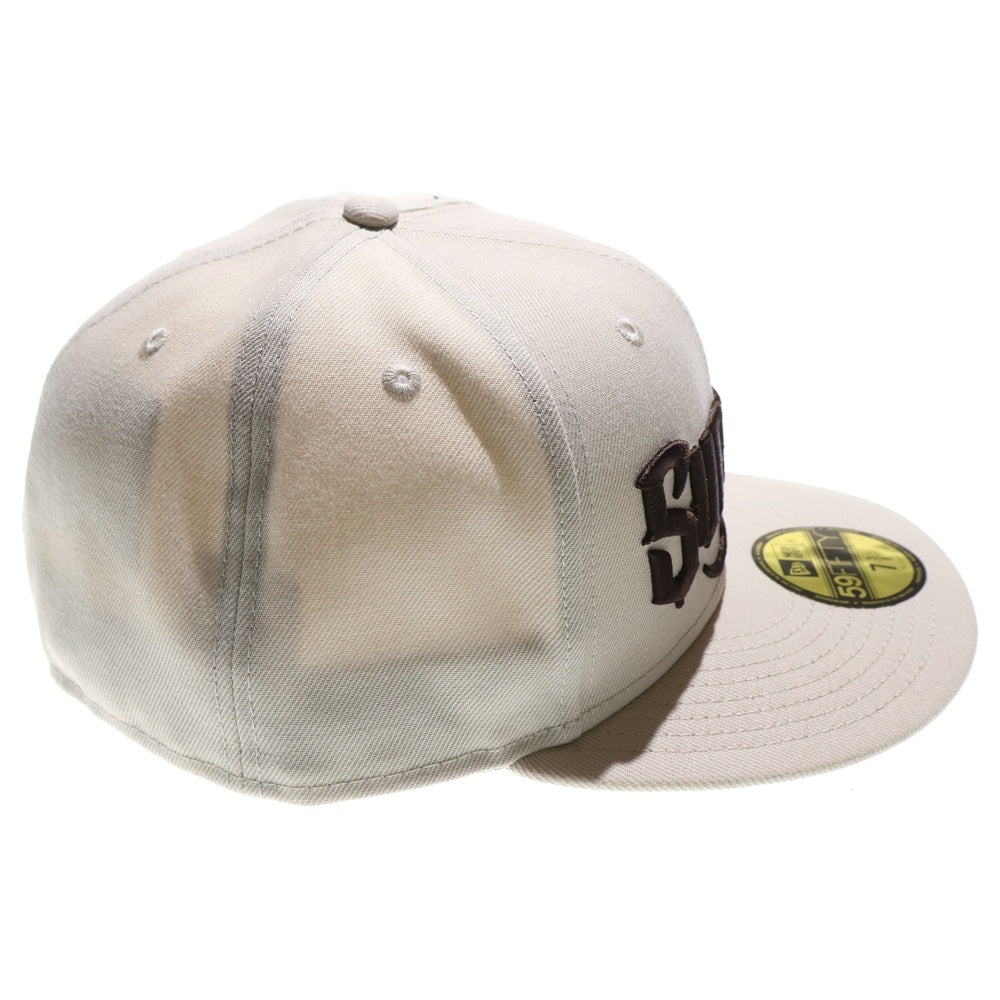 SUPREME(シュプリーム) 24AW × NEW ERA Mister Cartoon ミスター カートゥーン アート ロゴ ベースボールキャップ 帽子 ベージュ