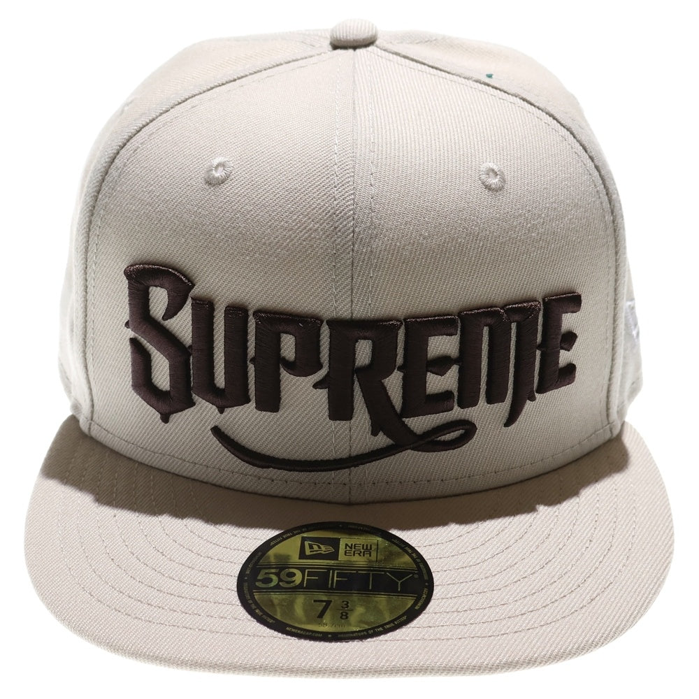 SUPREME(シュプリーム) 24AW × NEW ERA Mister Cartoon ミスター カートゥーン アート ロゴ ベースボールキャップ 帽子 ベージュ