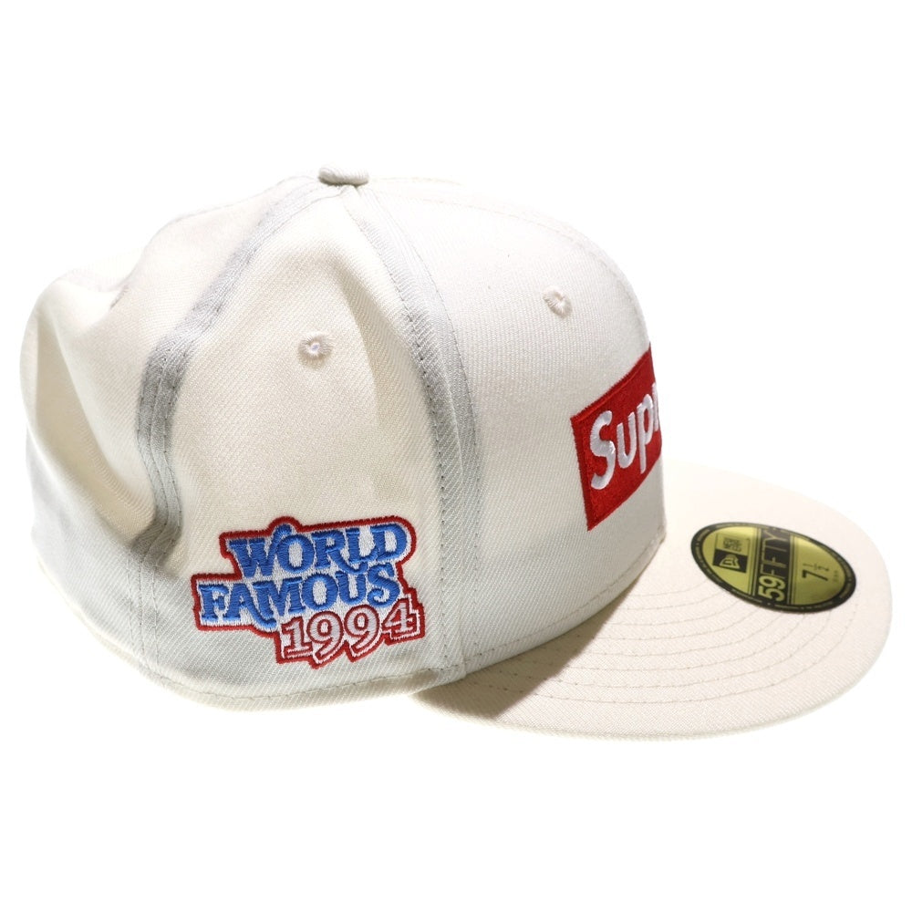 SUPREME(シュプリーム) 20AW × NEW ERA World Famous Box Logo ワールド フェイマス ボックスロゴ ベースボールキャップ 帽子 ホワイト