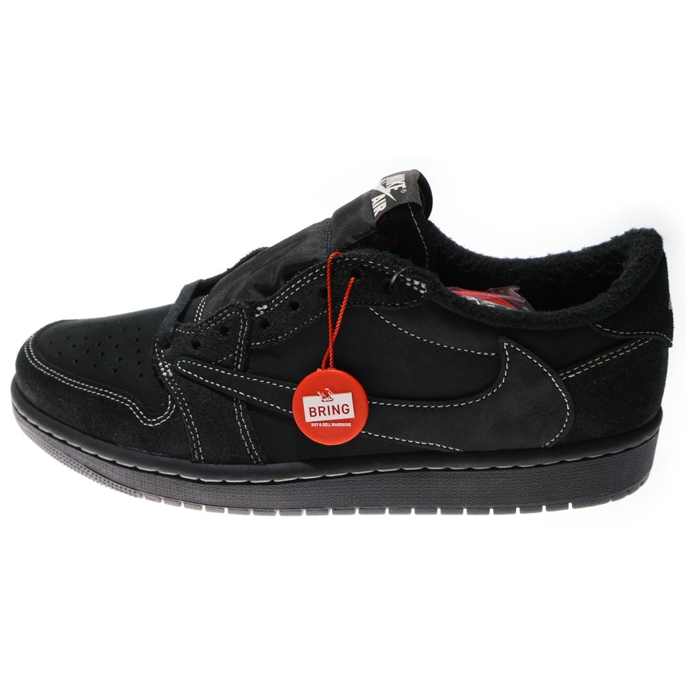 NIKE(ナイキ) ×TRAVIS SCOTT AIR JORDAN 1 LOW OG SP BLACK PHANTOM トラヴィススコット エアジョーダン1 ブラックファントム ローカットスニーカー US10/28cm DM7866-001