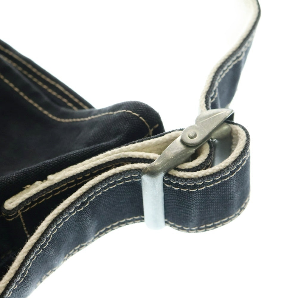 NICENESS(ナイスネス) 25AW L.LESH Canvas Shoulder Strap Bag エルレッシュ キャンバスショルダー ストラップ トートバッグ ブラック NN-4507A16