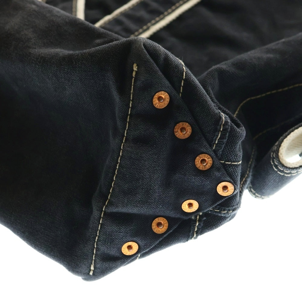 NICENESS(ナイスネス) 25AW L.LESH Canvas Shoulder Strap Bag エルレッシュ キャンバスショルダー ストラップ トートバッグ ブラック NN-4507A16