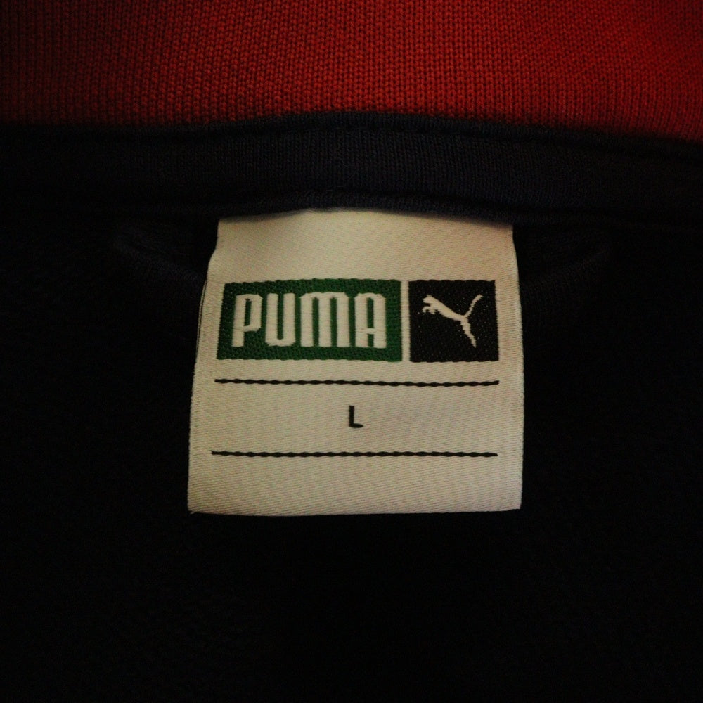 PUMA(プーマ) M MCS キャットロゴプリント ジップアップ トラックジャケット ネイビー/レッド 577607-06