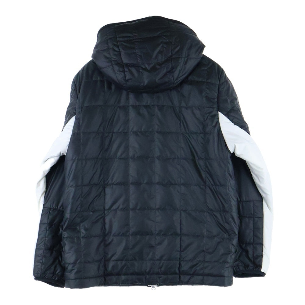 NIKE(ナイキ) SYN フィル ロゴパッチ フリース ジップアップ 中綿フーデットジャケット ブラック/ホワイト CU4423-070