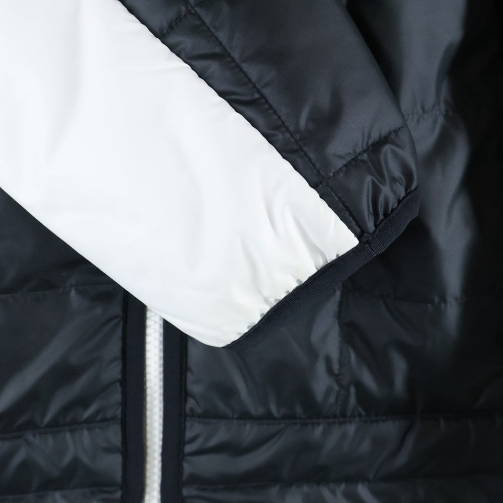 NIKE(ナイキ) SYN フィル ロゴパッチ フリース ジップアップ 中綿フーデットジャケット ブラック/ホワイト CU4423-070