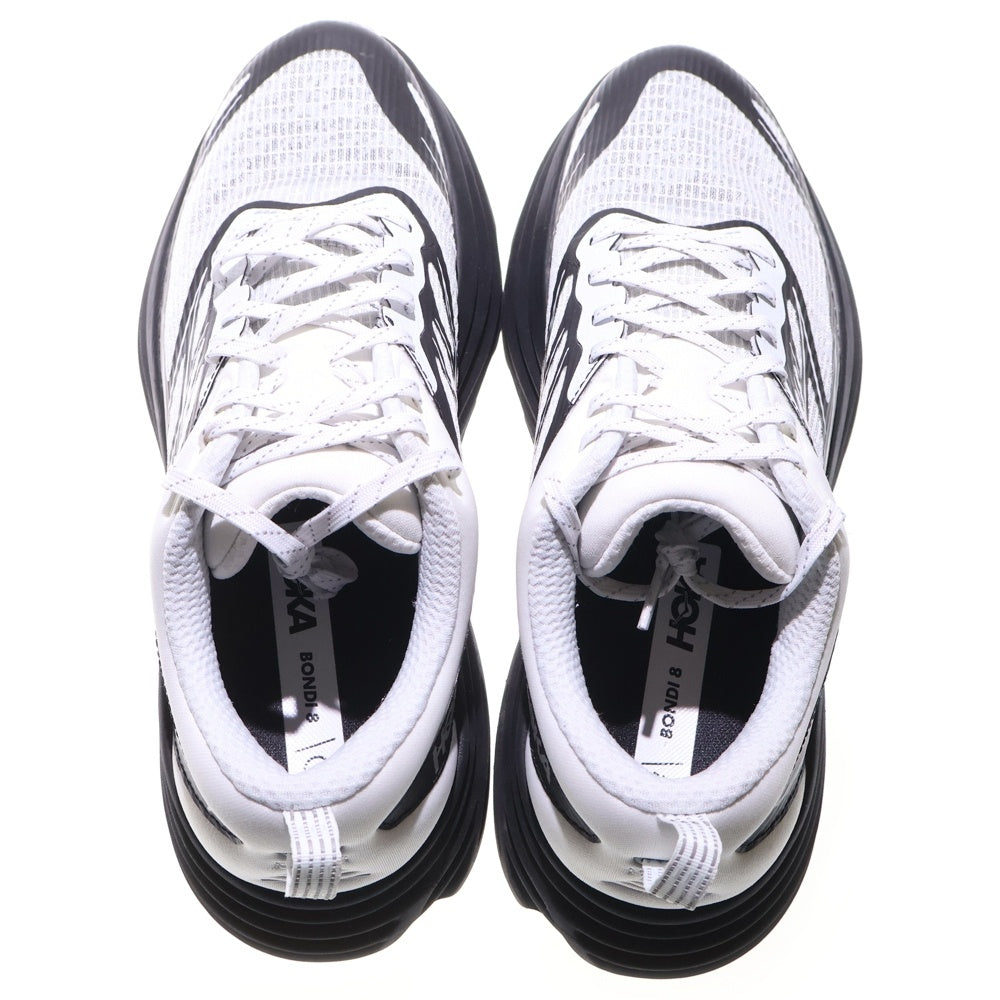 HOKA ONE ONE(ホカオネオネ) BONDI 8 TS CAGED FROST/BLACK ボンダイ8 ケージド フロスト ブラック ローカットスニーカー ホワイト/ブラック US10.5/28.5cm 1155391-FLCK