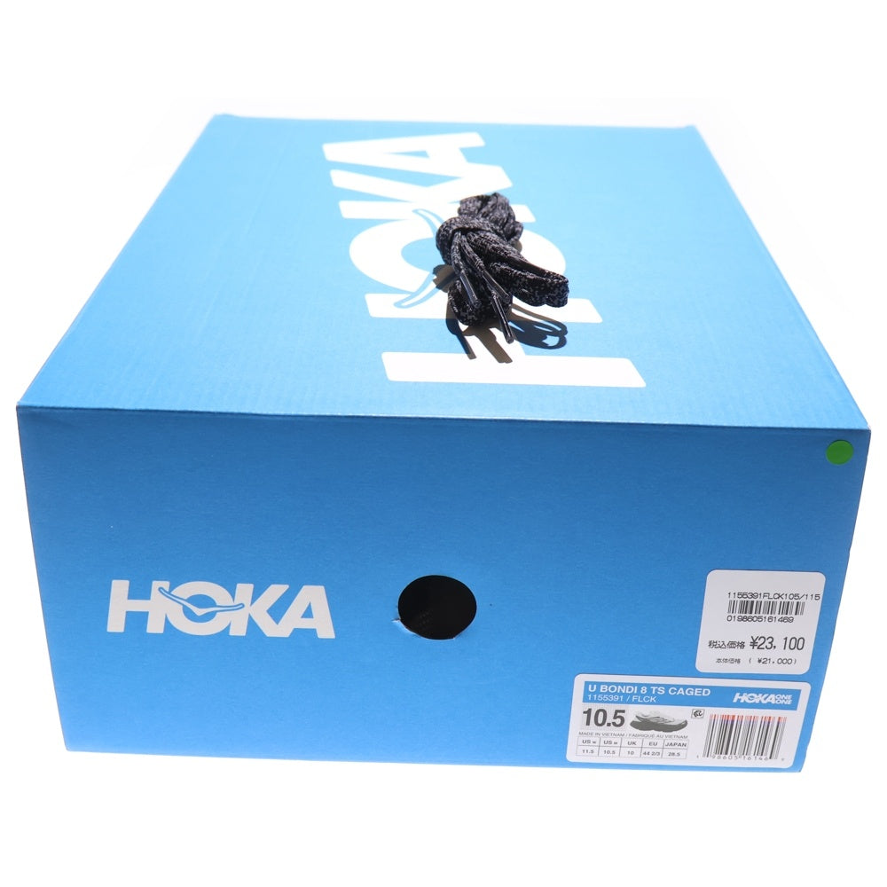 HOKA ONE ONE(ホカオネオネ) BONDI 8 TS CAGED FROST/BLACK ボンダイ8 ケージド フロスト ブラック ローカットスニーカー ホワイト/ブラック US10.5/28.5cm 1155391-FLCK