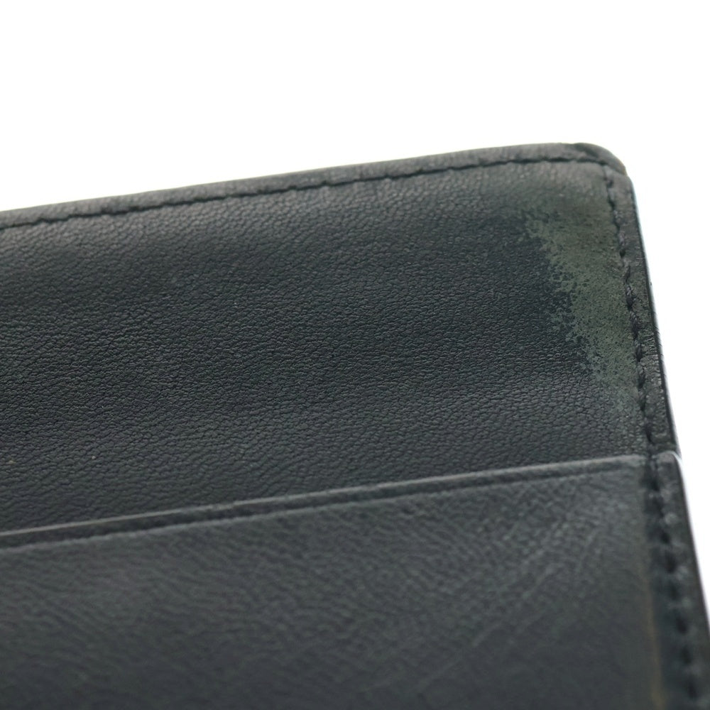 BOTTEGA VENETA(ボッテガヴェネタ) イントレチャート マネークリップ レザーウォレット 二つ折り財布 ネイビー