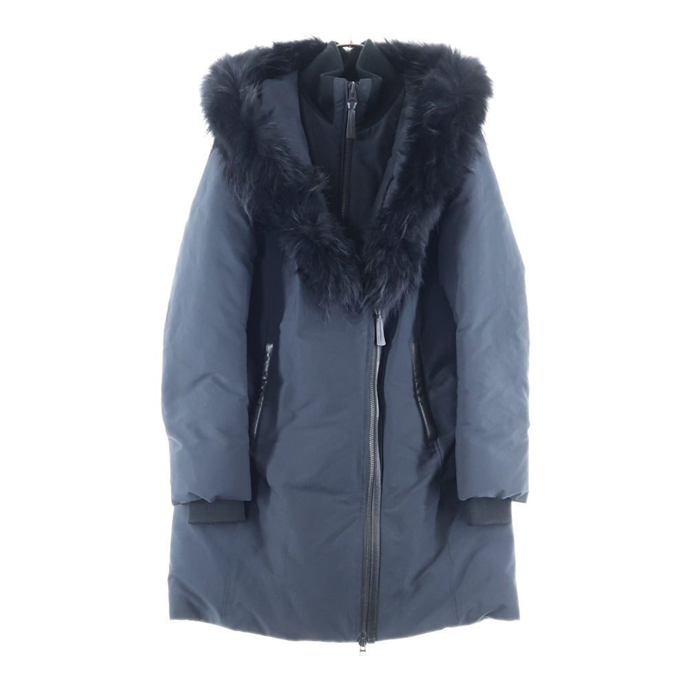 MACKAGE(マッカージュ) ADALI ラビットファー ダブルジップ ダウン コート レディース ブラック CLMKFW17-D60