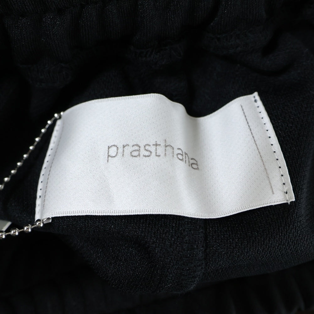 prasthana(プラスターナ) PRASTHANA プラスターナ 25SS TECH JERSEY COMBAT SHORTS-4HOLE 4ホール テック コンバット スウェット ショーツ ハーフパンツ ブラック P-2003001A