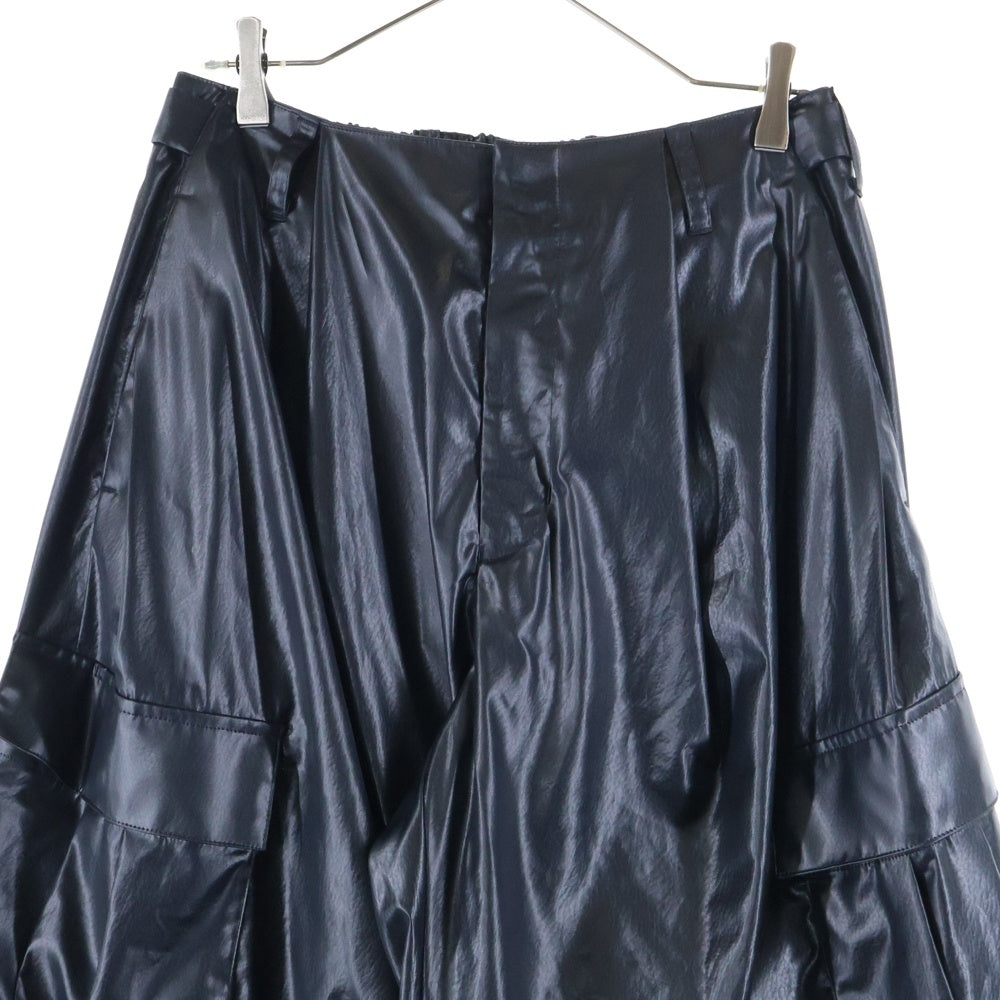 Licht Bestreben(リヒトベシュトレーベン) 25SS FAKE-FAKE LEATHER フェイクレザー デタッチャブル ワイド ボンテージ カーゴパンツ ブラック LB25SS-PT05-FFL