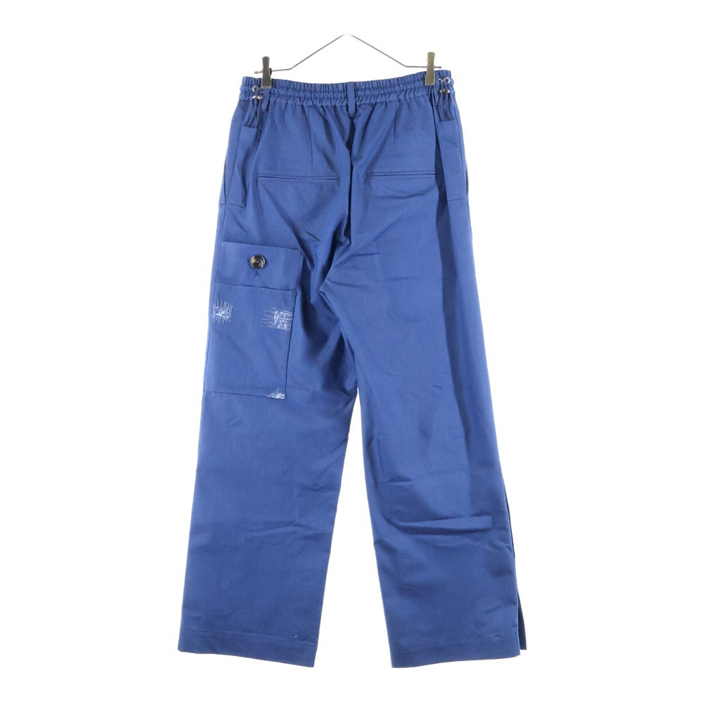 Licht Bestreben(リヒトベシュトレーベン) 25SS COOL MOTION クール モーション ダメージ エンブロイダリー デニム ペイント パンツ トラウザー LB25SS-PT07-DDI