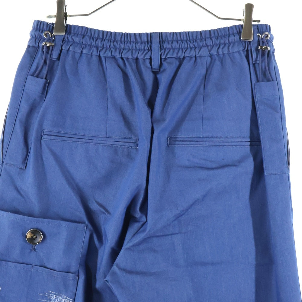 Licht Bestreben(リヒトベシュトレーベン) 25SS COOL MOTION クール モーション ダメージ エンブロイダリー デニム ペイント パンツ トラウザー LB25SS-PT07-DDI