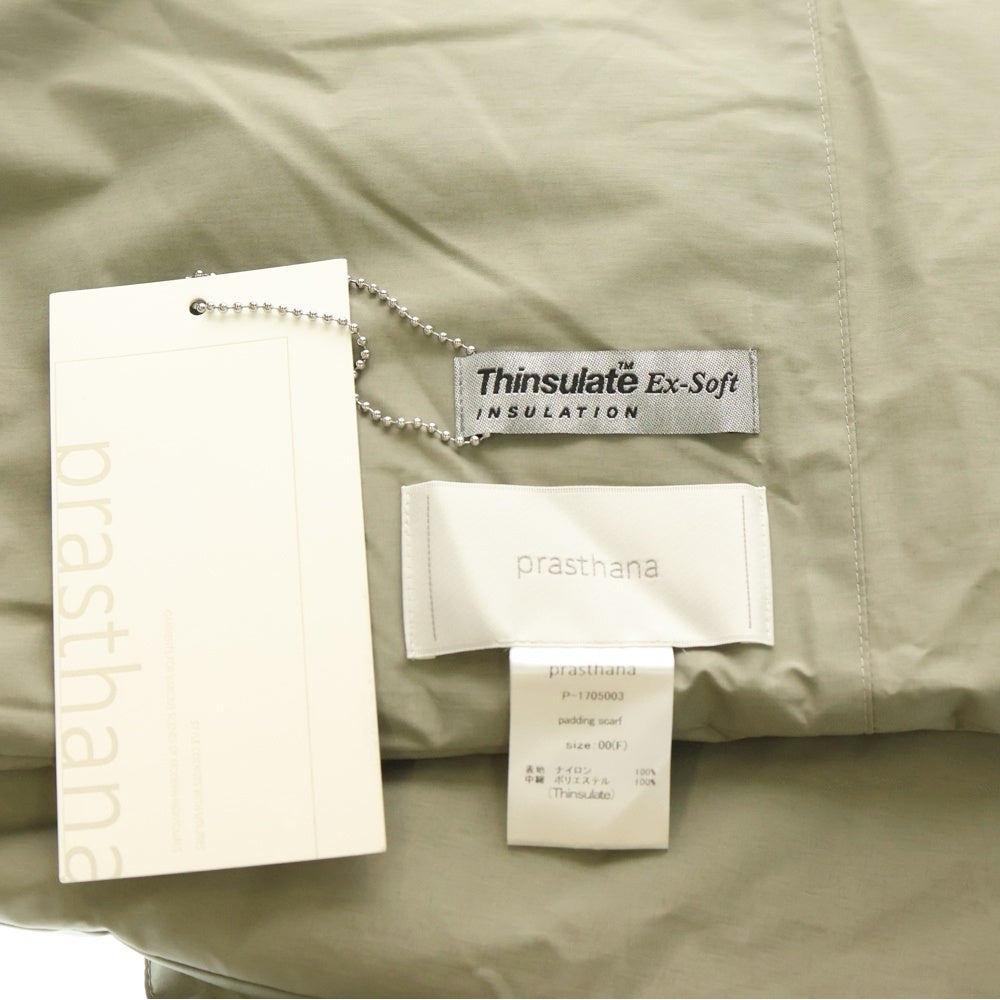 PRASTHANA(プラスターナ) 23AW PADDING SCARF パディング ナイロン テック スカーフ グレー P-1705003
