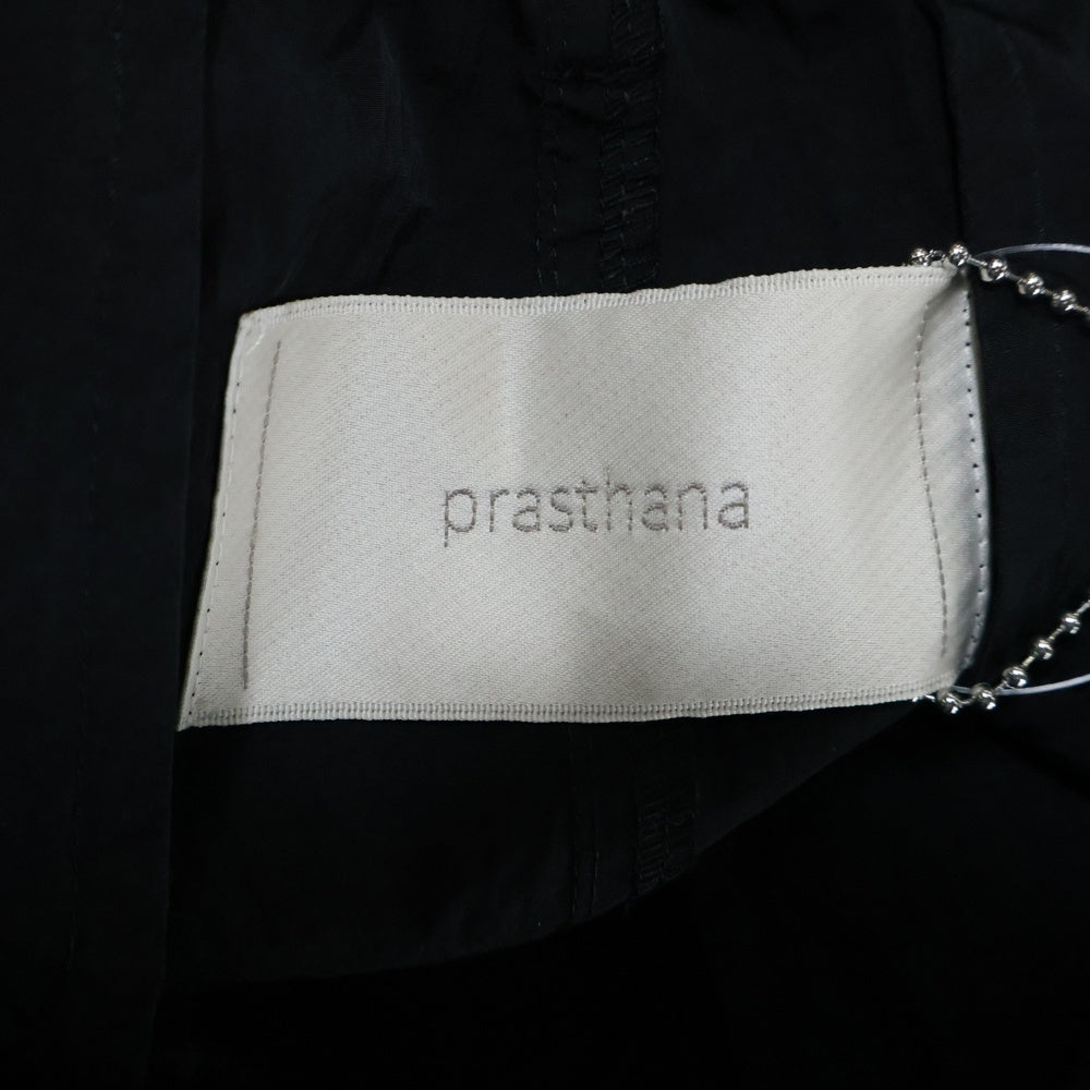 PRASTHANA(プラスターナ) 25SS PARACHUTE OVER TROUSERS OD ナイロン パラシュート ジョガーパンツ ブラック P-2003002