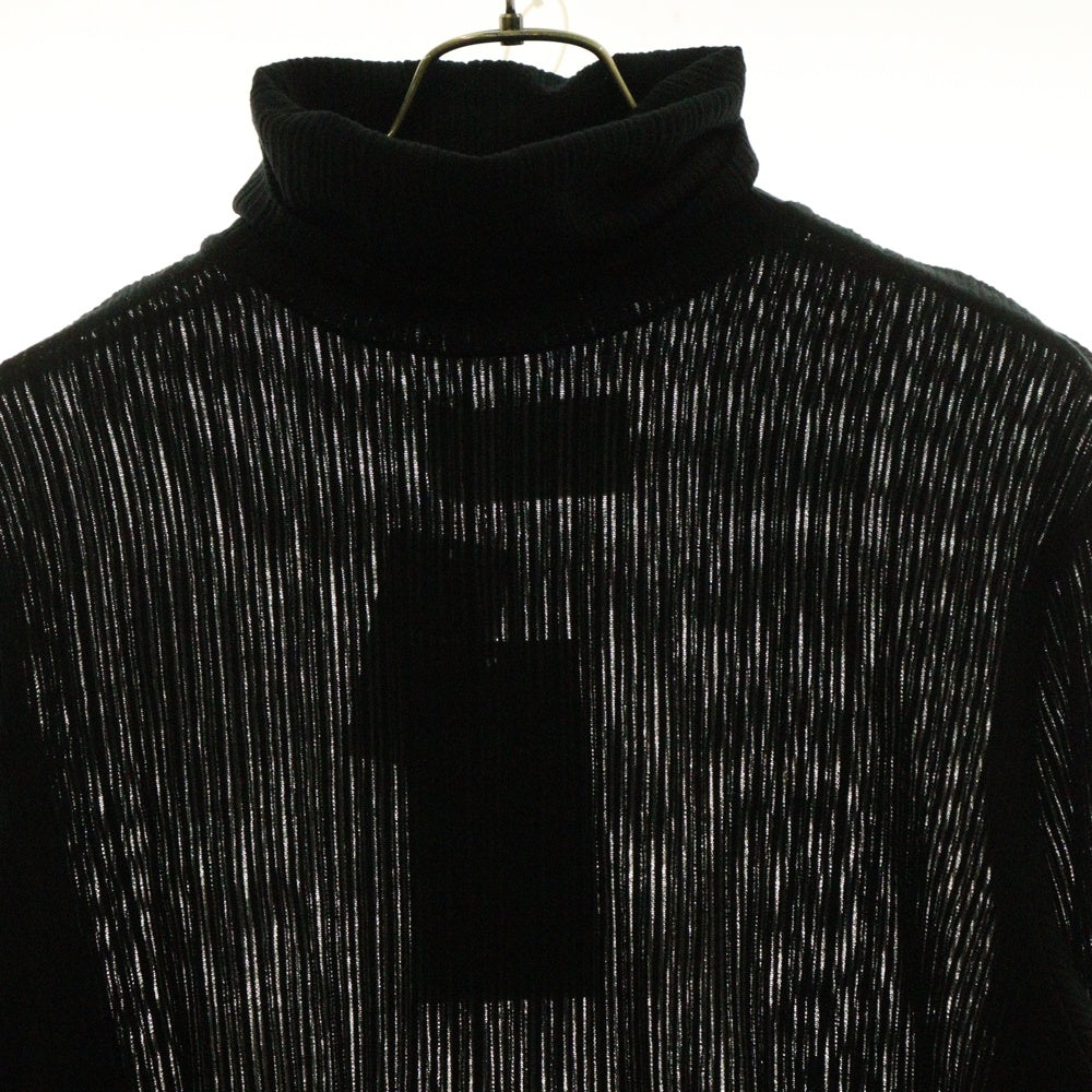 PRASTHANA(プラスターナ) 24AW BASE LAYER TURTLE NECK ベース レイヤー タートルネック 長袖Tシャツ カットソー ブラック P-1902001B