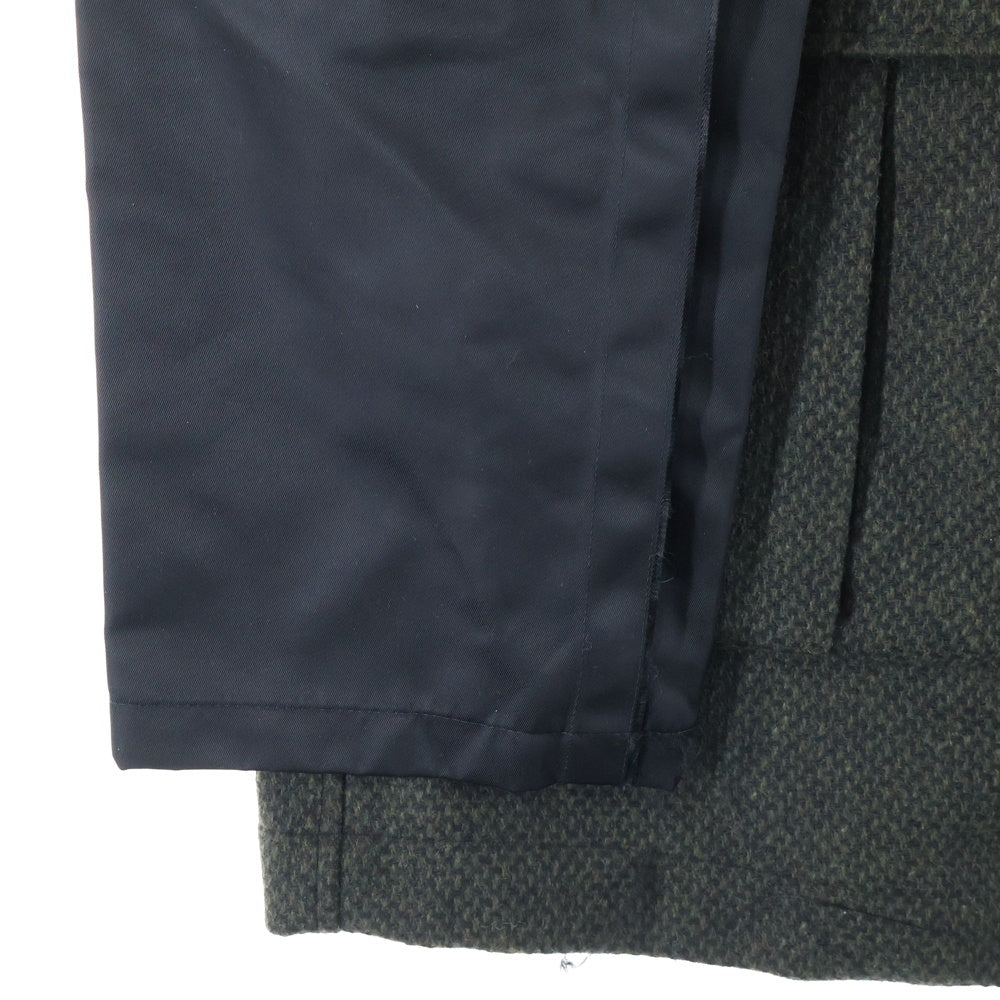 PRASTHANA(プラスターナ) 23AW LC3 FIELD JACKET スタンドカラー カットオフ スリーブ ウール コート カーキ P-1704003