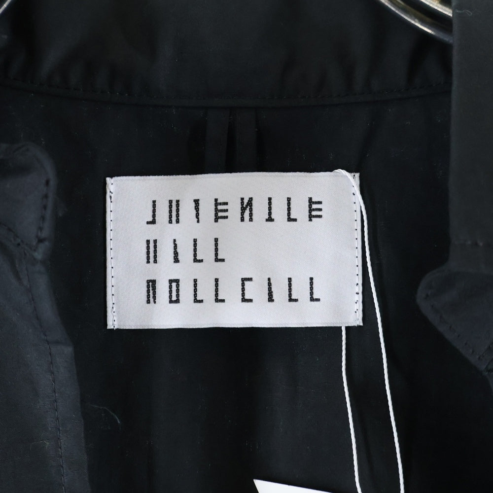 JUVENILE HALL ROLL CALL(ジュヴェナイルホールロールコール) 24AW EMB SKPR TYP SHIRTS スリーブ エンブロイダリー スキッパー ロング 長袖シャツ ブラック 2140