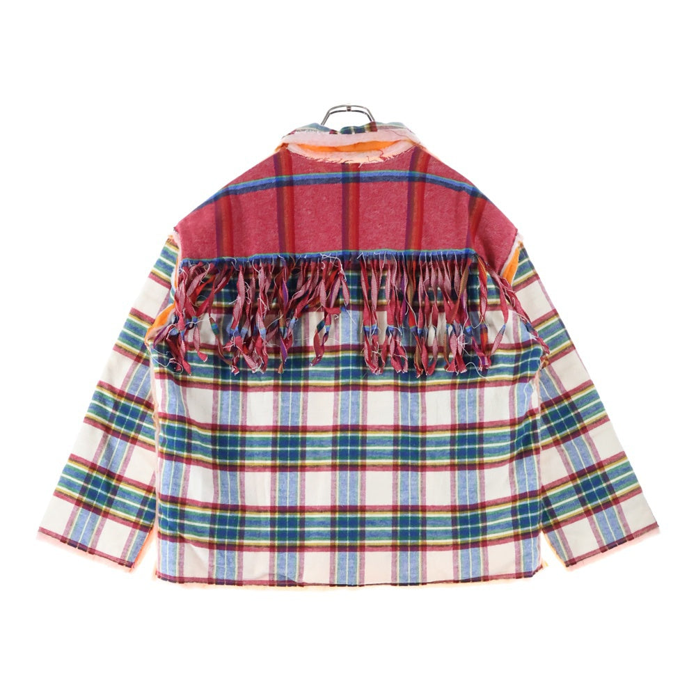 JUVENILE HALL ROLL CALL(ジュヴェナイルホールロールコール) 24AW NC KTG SHIRT JACKET カットオフ キルティング シャツ ジャケット マルチカラー 2133