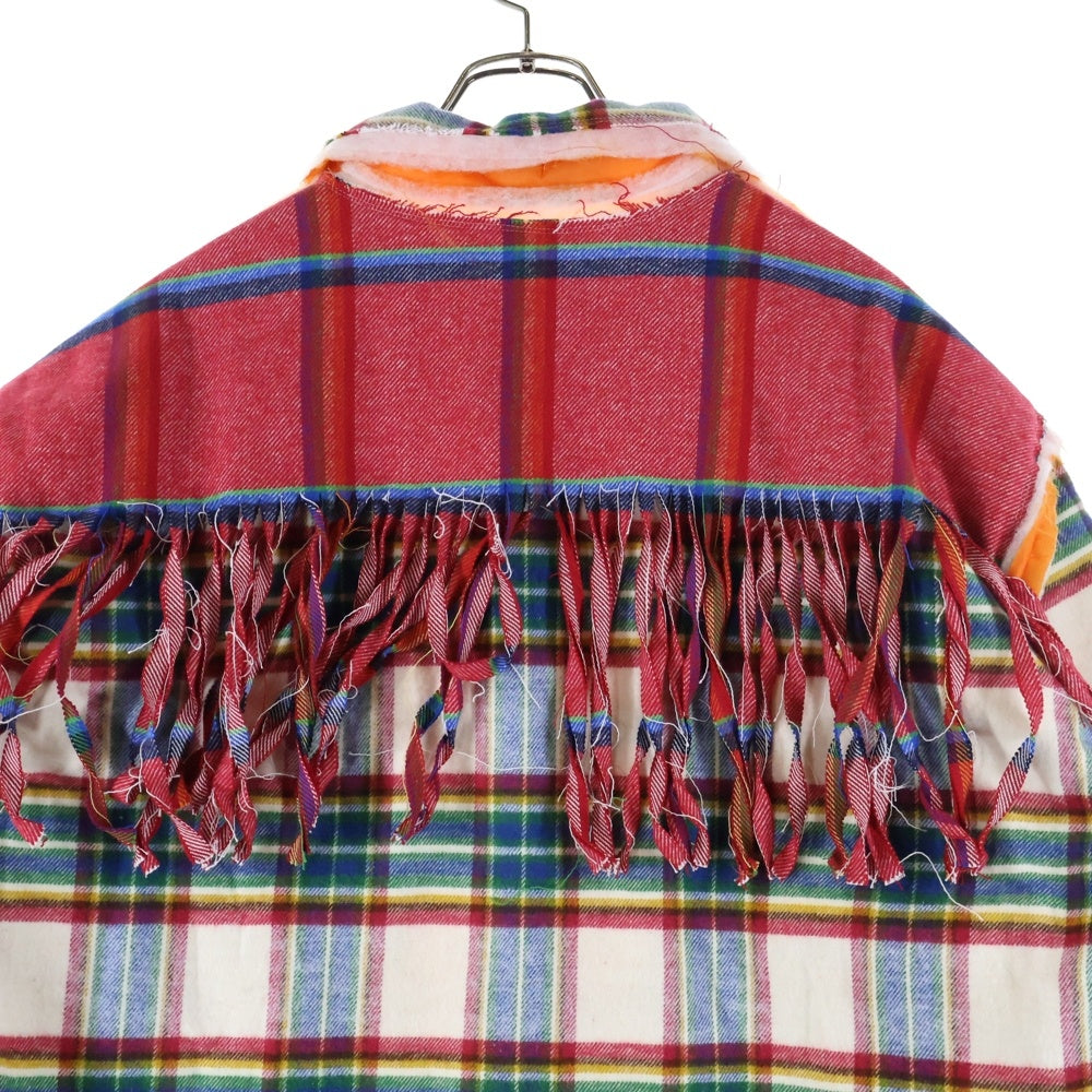 JUVENILE HALL ROLL CALL(ジュヴェナイルホールロールコール) 24AW NC KTG SHIRT JACKET カットオフ キルティング シャツ ジャケット マルチカラー 2133