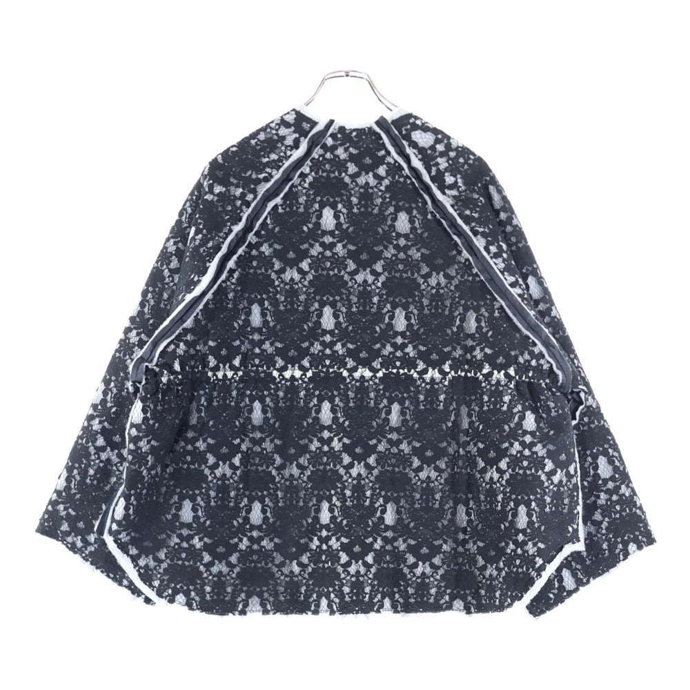 JUVENILE HALL ROLL CALL(ジュヴェナイルホールロールコール) 24AW CMP BKL LINER JACKET レース エンブロイダリー ライナー ジャケット ブラック 2130