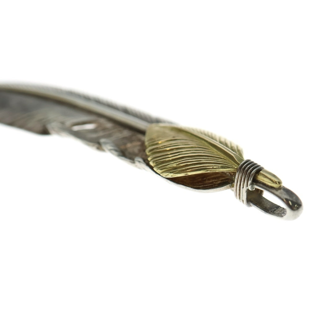 TADY & KING(タディアンドキング) 特大ハート K18 フェザー 右向き シルバー/ゴールド