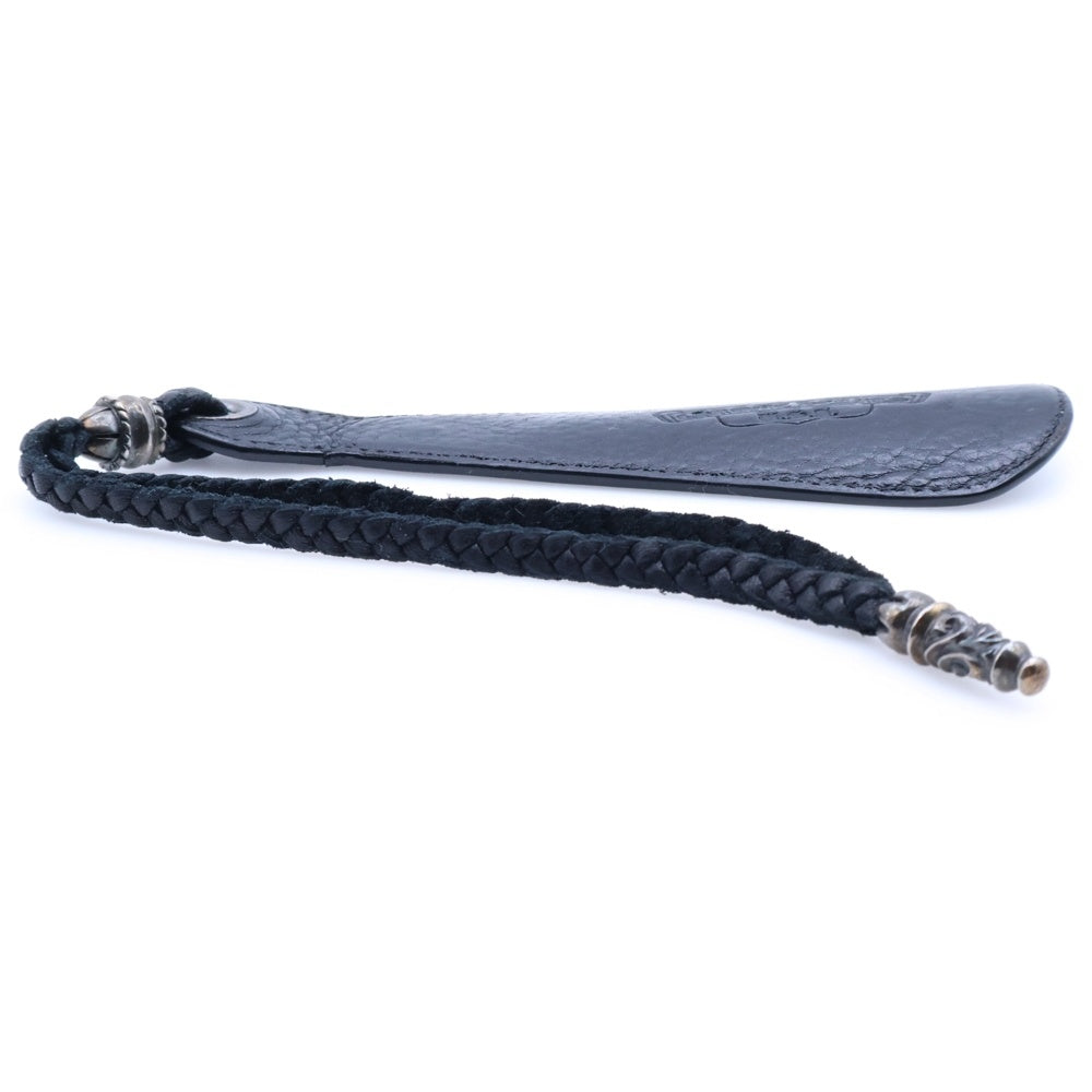 CHROME HEARTS(クロムハーツ) SHOE HORN SML シューホーン レザー靴べら ブラック/シルバー
