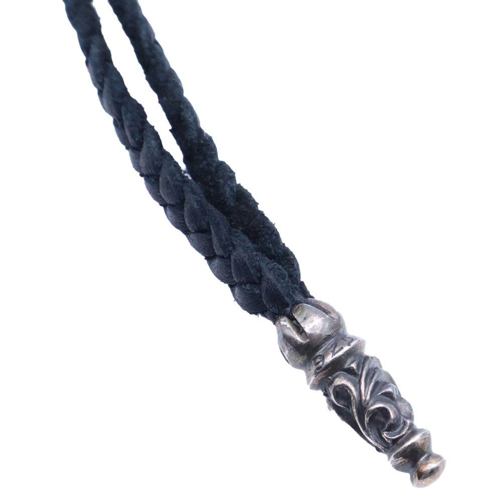 CHROME HEARTS(クロムハーツ) SHOE HORN SML シューホーン レザー靴べら ブラック/シルバー