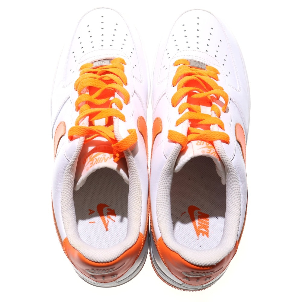 NIKE(ナイキ) AIR FORCE 1 LOW WHITE TOTAL ORANGE エア フォース ホワイト トータル オレンジ ローカットスニーカー ホワイト/オレンジ US9.5/27.5cm 488298-113