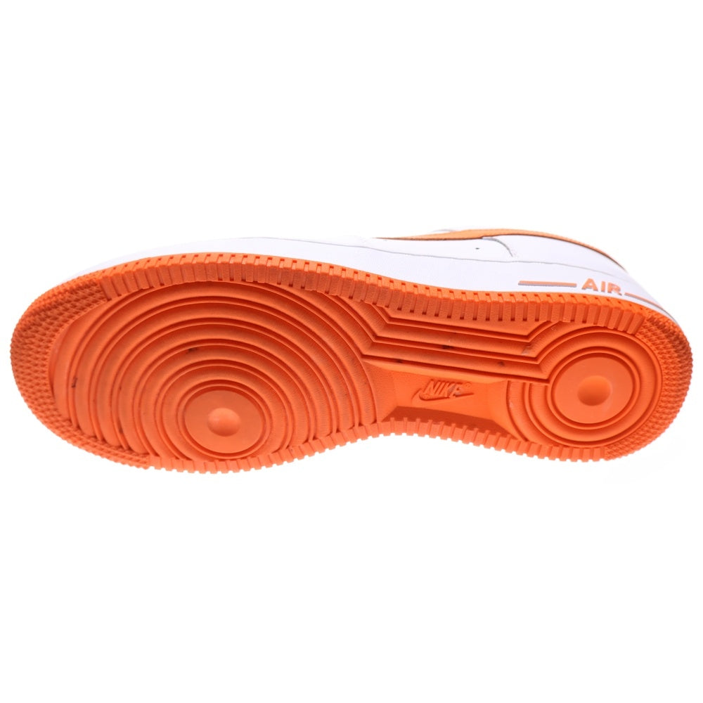 NIKE(ナイキ) AIR FORCE 1 LOW WHITE TOTAL ORANGE エア フォース ホワイト トータル オレンジ ローカットスニーカー ホワイト/オレンジ US9.5/27.5cm 488298-113