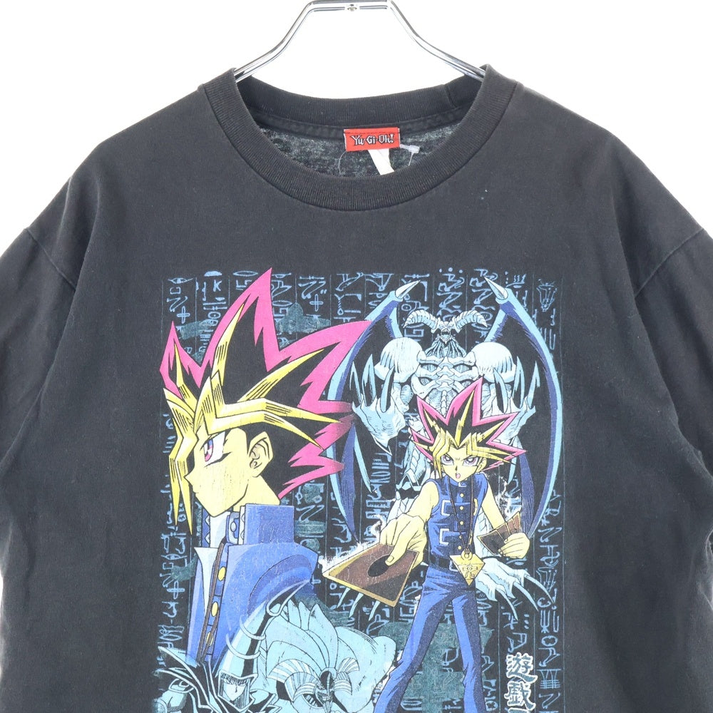 VINTAGE(ヴィンテージ) 90S VINTAGE YU-GI-OH! TEE ヴィンテージ 遊戯王 エグゾディア ブラックマジシャン フロントプリントTシャツ 半袖クルーネックカットソー ブラック
