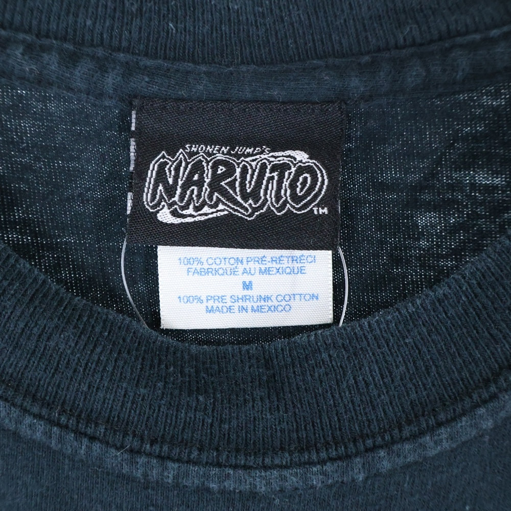 VINTAGE(ヴィンテージ) 00S VINTAGE NARUTO HATAKE KAKASHI 2002 TEE ヴィンテージ ナルト はたけカカシ フロントプリントTシャツ 半袖クルーネックカットソー ブラック