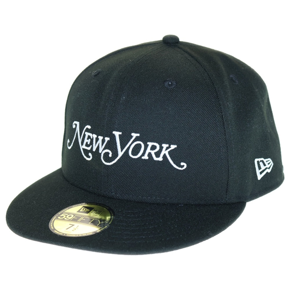 NEW ERA(ニューエラ) NEW YORK MAGAZINE 6PANEL CAP ニューヨークマガジン刺繍 6パネルキャップ 帽子 ブラック
