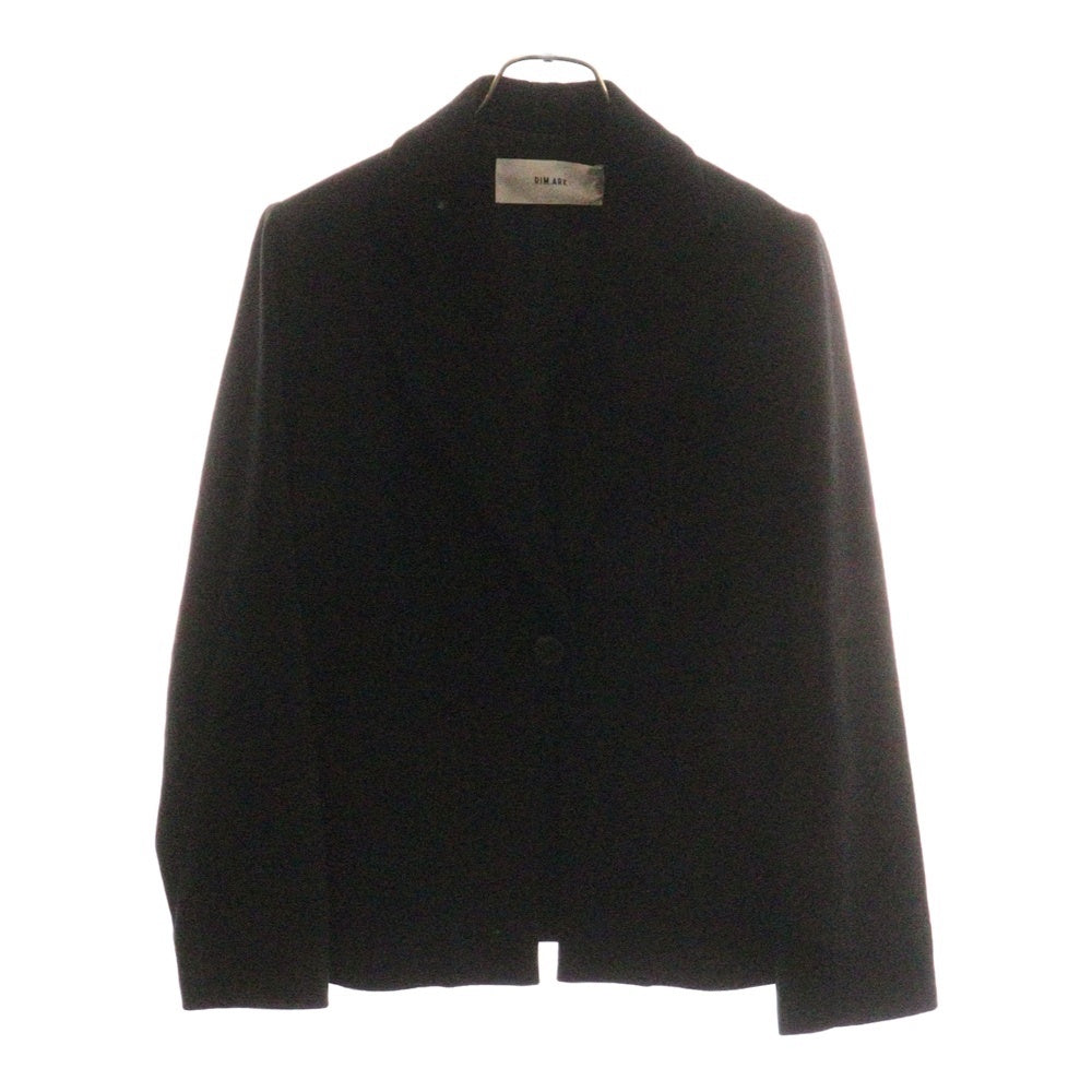 NO BRAND(ノーブランド) RIM.ARK リムアーク ウール 1B テーラードジャケット ブラック レディース