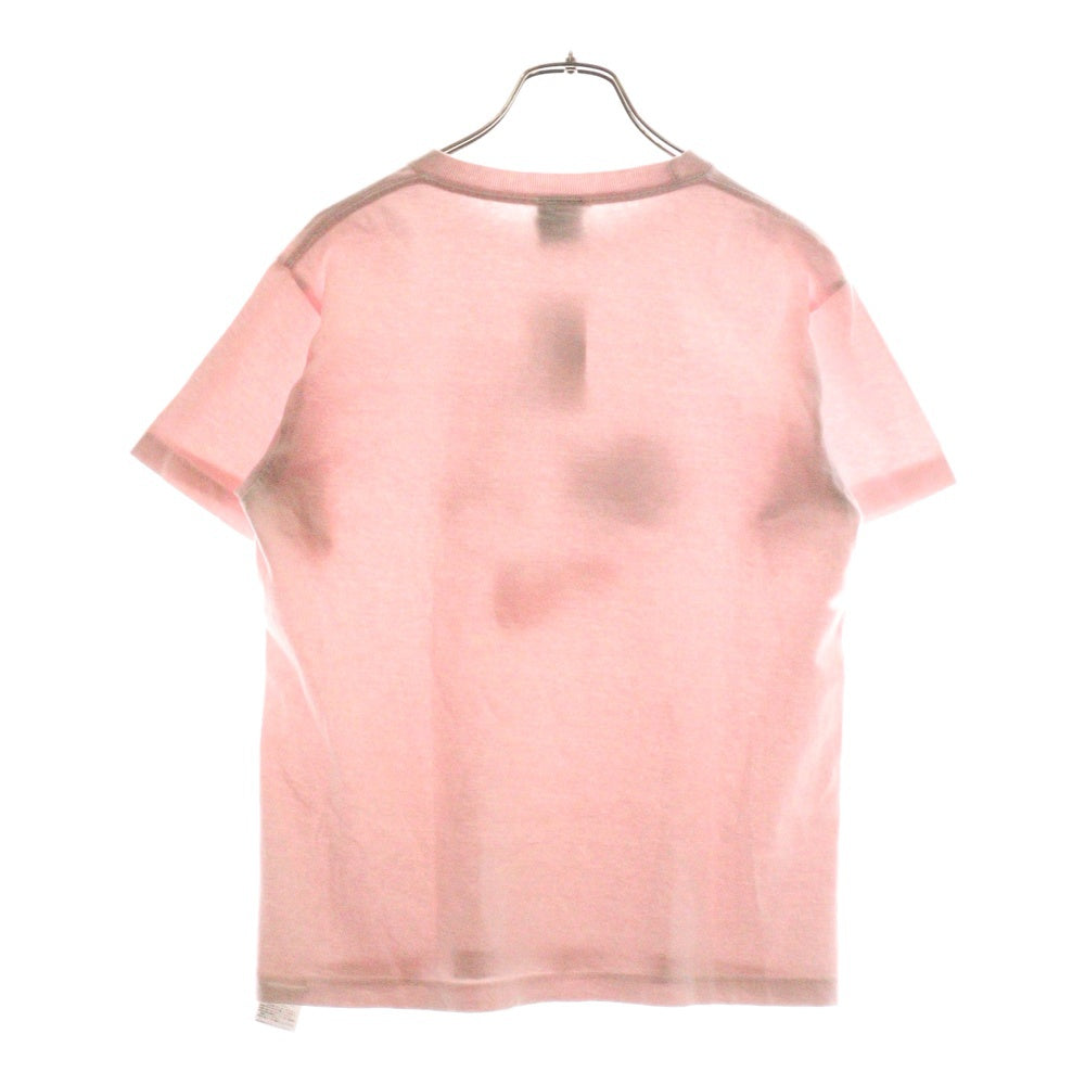 NO BRAND(ノーブランド) DISNEY ディズニー ミッキー フロントプリント 半袖Tシャツ カットソー ピンク
