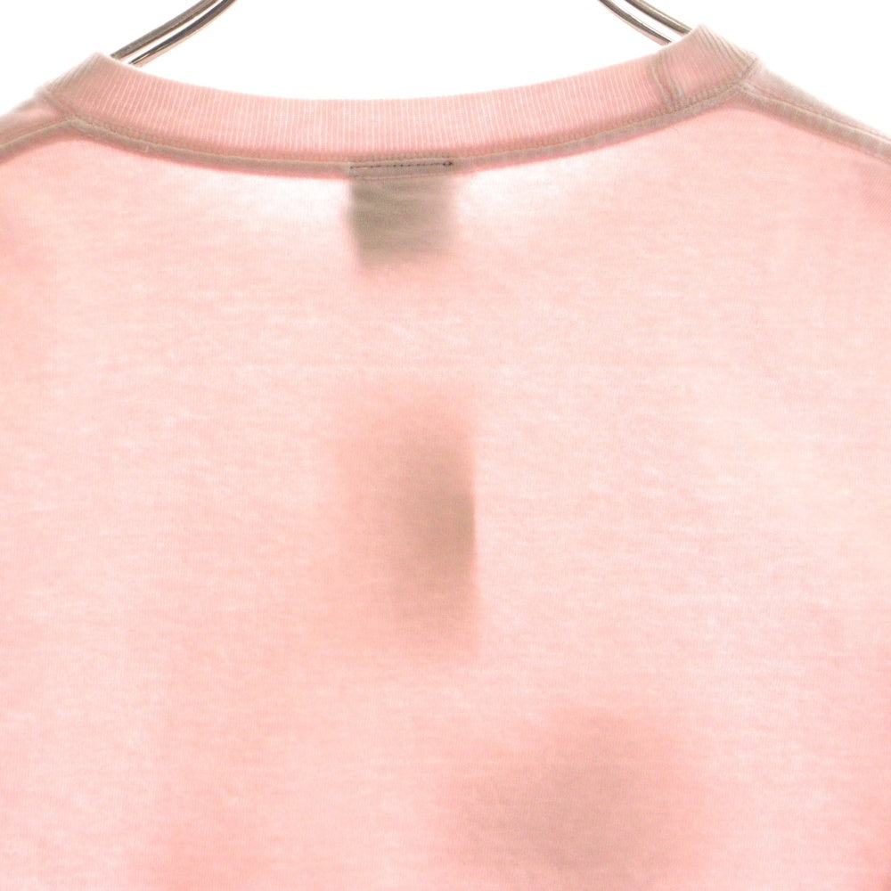 NO BRAND(ノーブランド) DISNEY ディズニー ミッキー フロントプリント 半袖Tシャツ カットソー ピンク