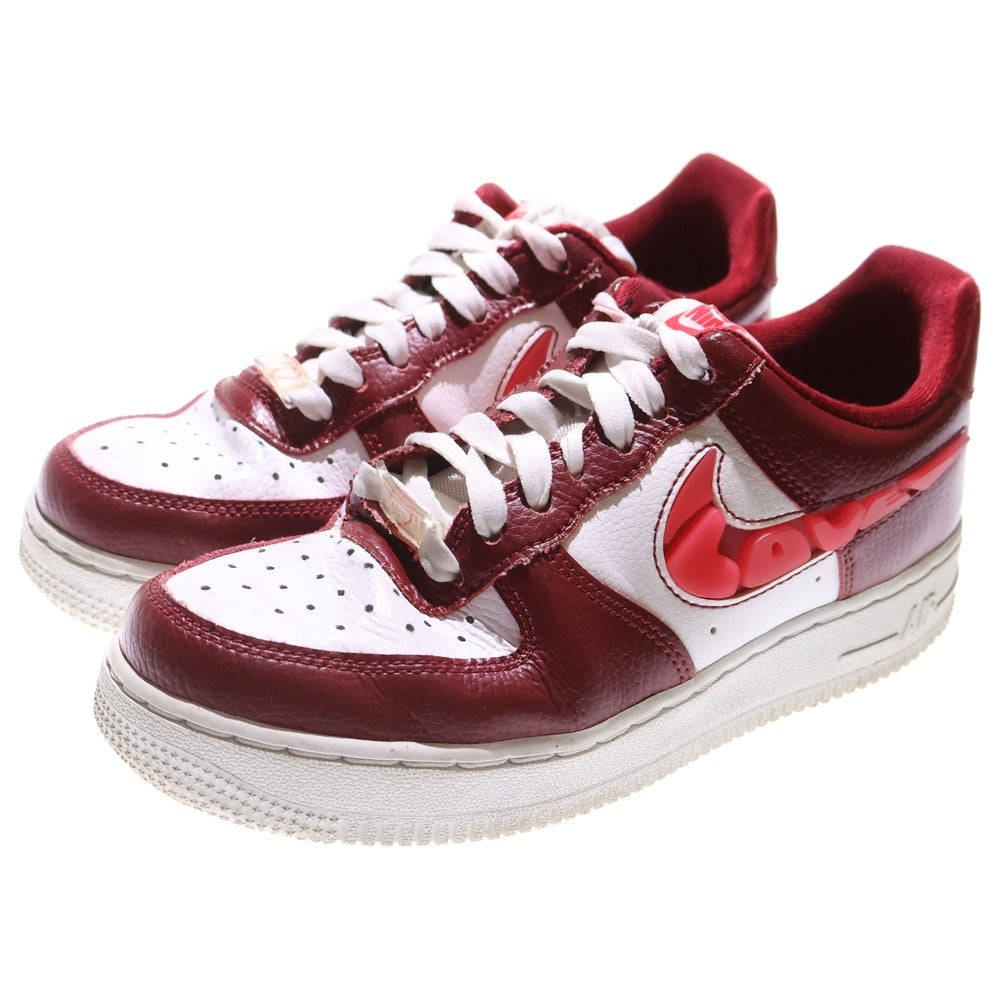 NIKE(ナイキ) WOMEN'S AIR FORCE 1 LOW LOVE FOR ALL ウィメンズ エアフォース ラブフォーオール ローカットスニーカー レディース レッド/ホワイト US6/23cm CV8482-600